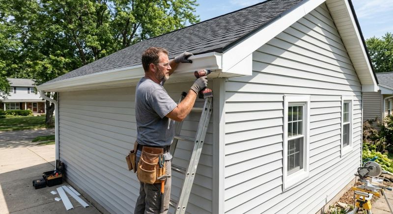Aluminum Fascia Replacement in Olathe, KS
